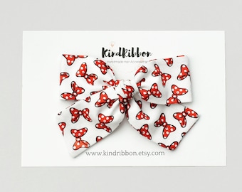 Minnie Mouse Bow, Scrunchie or Headband