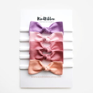 Mini Knot Bow: Baby Headband or Clip