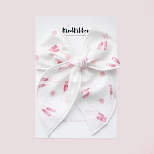 Ballet Slippers Hair Bow • Scrunchie • Knot Headband • Mini Me Hair Accessories