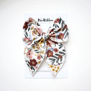 Sienna Floral Bow • Scrunchie • Knot Headband • Mini Me Hair Accessories