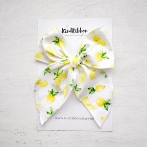 Lemon Bow • Scrunchie • Knot Headband • Mini Me Hair Accessories