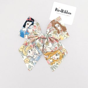 Disney Princess Floral Bow - 4.5inch