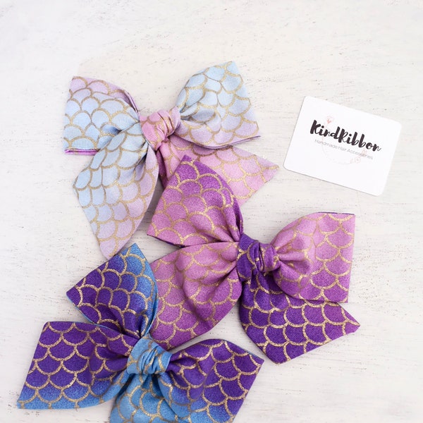 Mermaid Ombre Bows