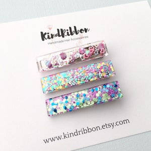 Confetti Resin Clips
