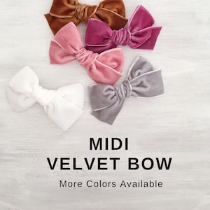 Midi Velvet Bow - 3in