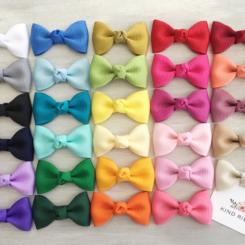 NEW COLORS ADDED Infant Hair Clips Baby Hair Clips Mini Knot Etsy