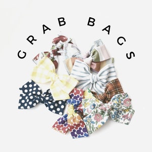 GRAB BAGS - 4&quot; Midi-Schoolgirl Bows ( Set of 5 )