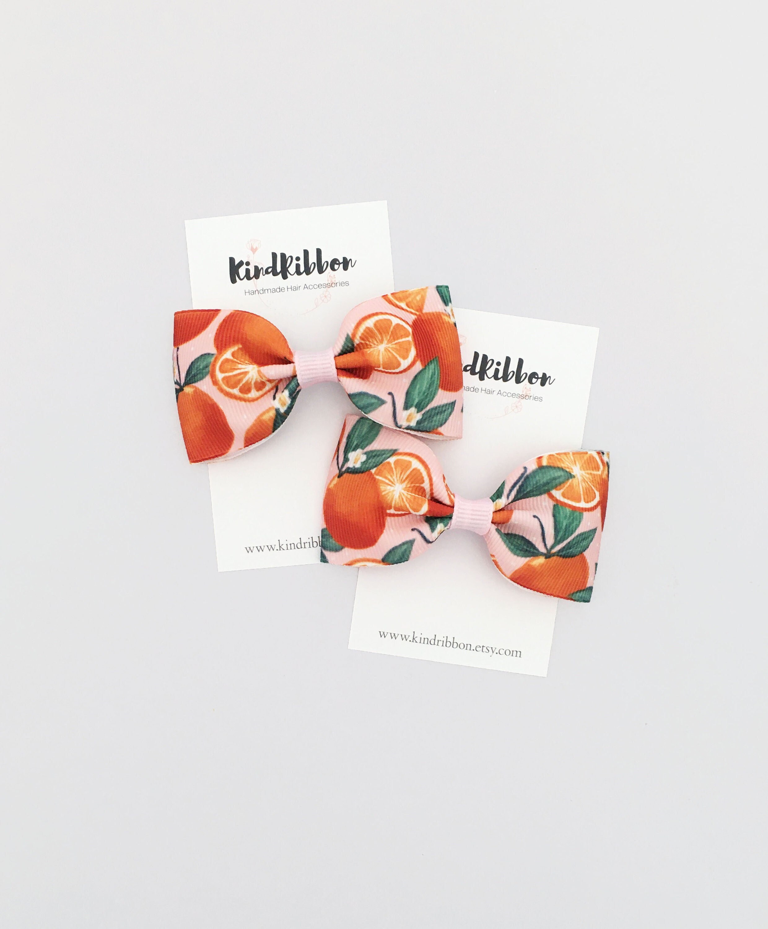 Orange Hair Bow, 3 Inch Hair Bow, Baby Hair Bow, Toddler Hair Bow