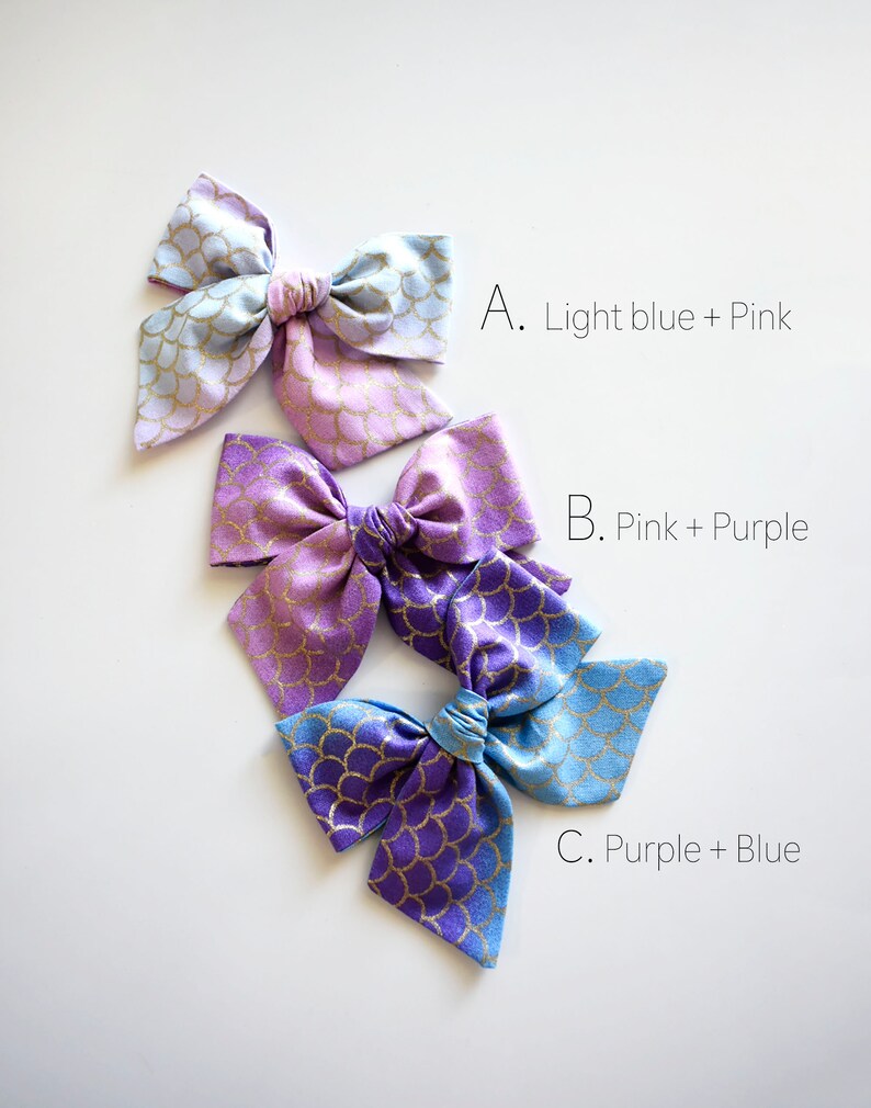 Mermaid Ombre Bows image 3