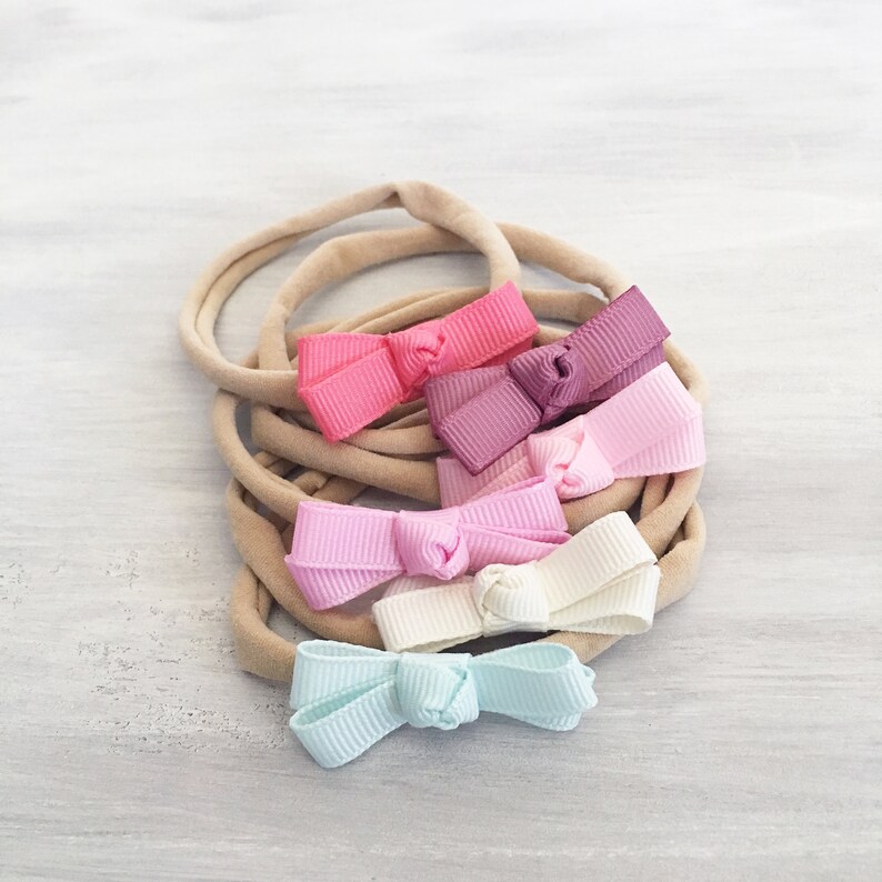 Baby Hair Clips Knot Bow Mini Clips U Choose Color Clips Etsy