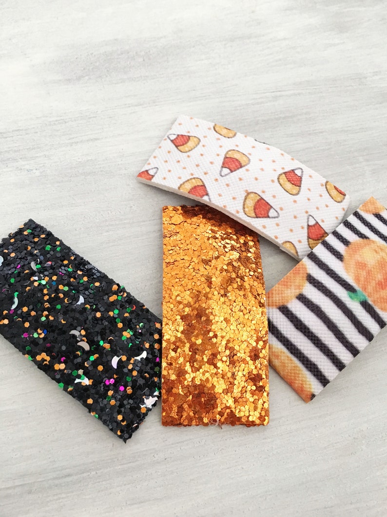 Snap Clip Set Glitter Snap Clip Candy Corn Hair Clip Halloween Snap Clips Pumpkin Hair Clip Halloween Hair Clips