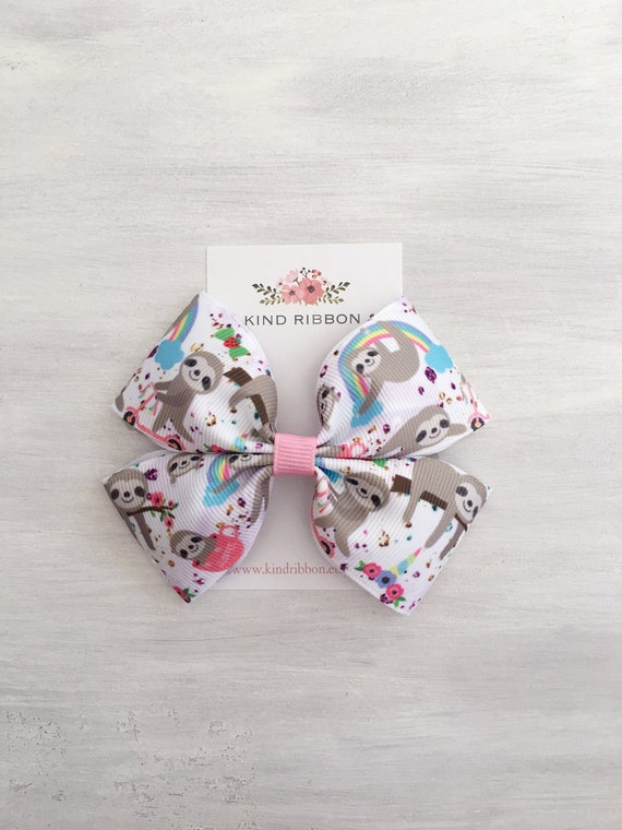 Le Ragazze FATTO a MANO 4 bambino//neonato Small Rosa /& Arcobaleno Glitter per Capelli Bow Clip