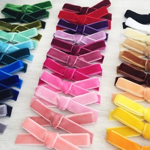 Mini Velvet Bows - 2.5 inch