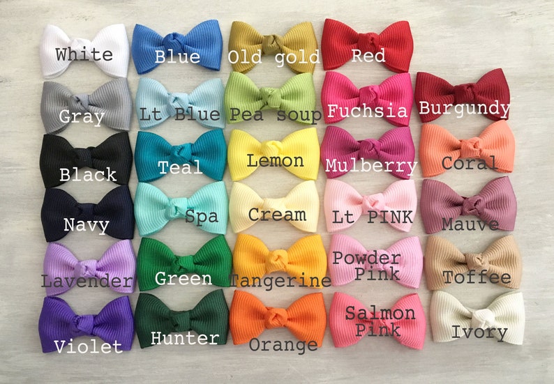 NEW COLORS ADDED Infant Hair Clips Baby Hair Clips Mini Knot Etsy