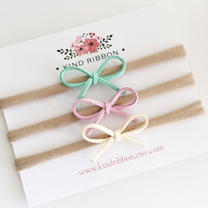 Suede Bow Headband - 24 Colors