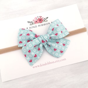 Valentine’s Day - XOXO Hair Bow • Scrunchie • Knot Headband • Mini Me Hair Accessories