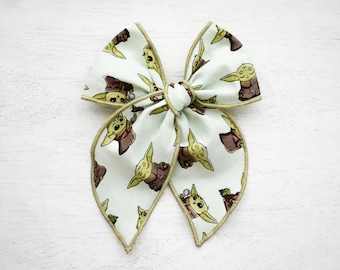 Grogu Bow • Scrunchie • Knot Headband • Mini Me Hair Accessories