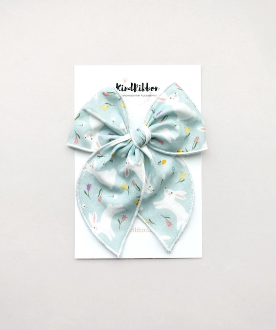 Easter Bunny Bow • Scrunchie • Knot Headband • Mini Me Hair Accessories