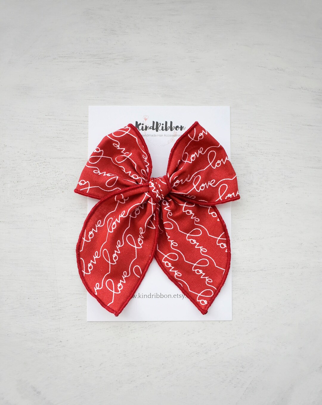 Love Script Bow • Scrunchie • Knot Headband • Mini Me Hair Accessories ...