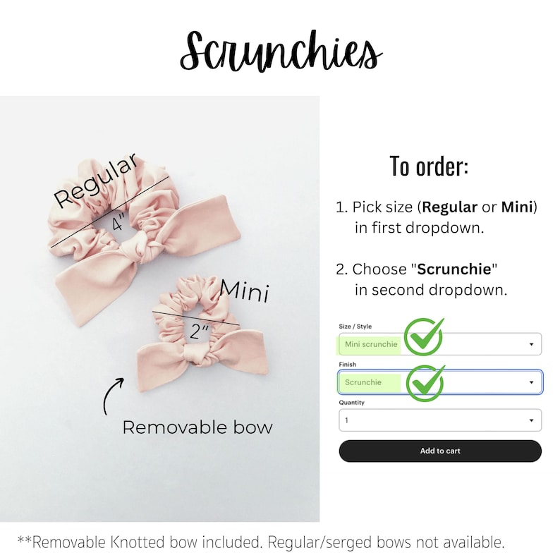 Christmas Tartan Bow • Scrunchie • Knot Headband • Mini Me Hair Accessories image 6