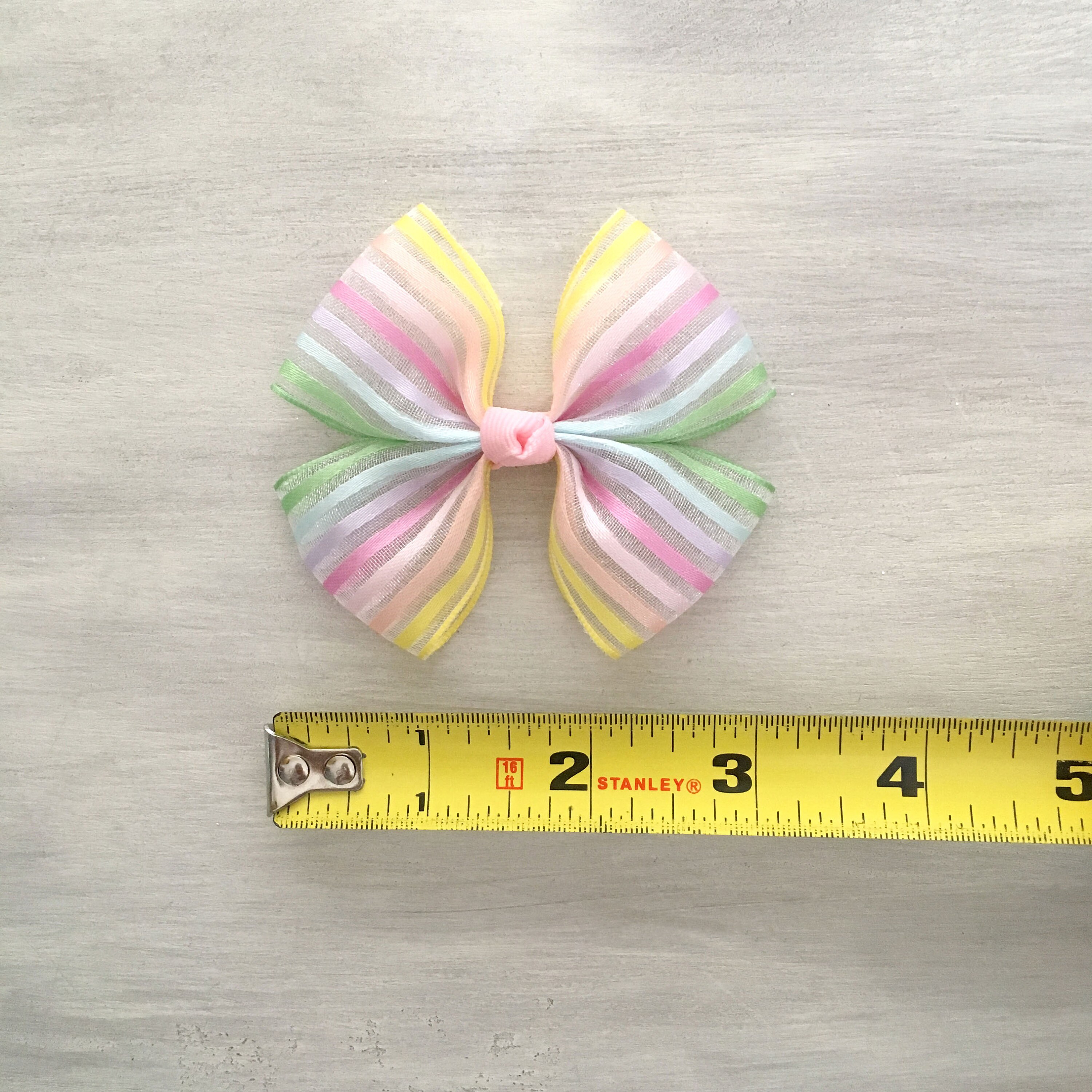 Pastel Rainbow Hair Bow Spring Color Hair Bow Rainbow Hair Etsy