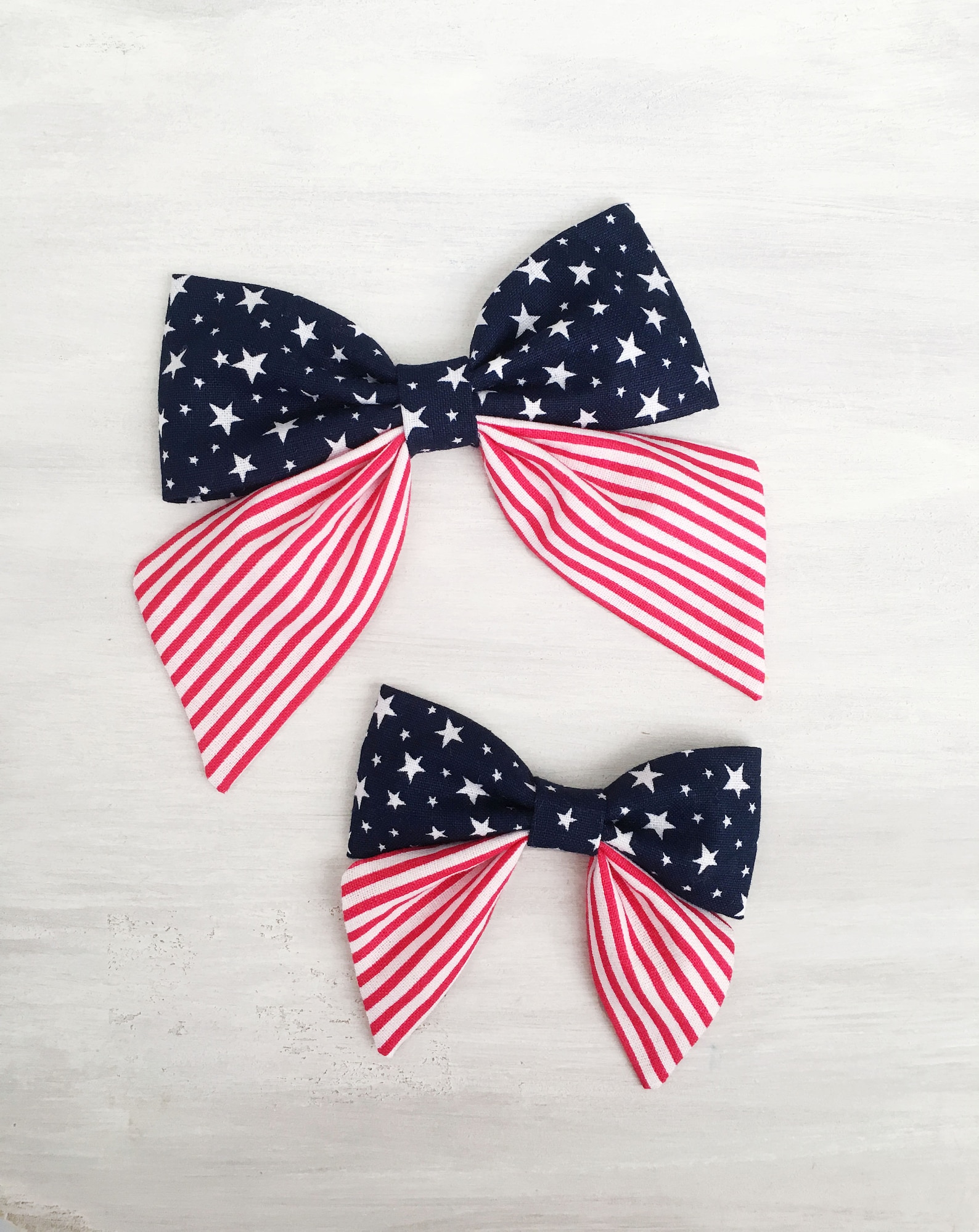 4th of July Bow Patriotic Flag Bow Independence Day Hair - Etsy