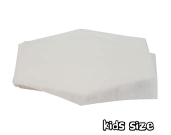 Kids Face Mask Filter Insert Refills, Cool Breathing, Moisture Wicking, Single Use (Pack of 100)