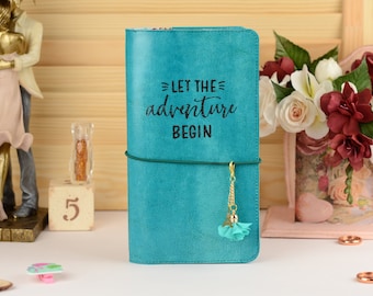 Funda delgada mini / Cartera delgada mini para agenda / Accesorios para agendas felices / Funda para agenda con disco / Funda para diario con bolsillo