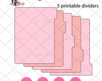 10 5 Tab Divider Template