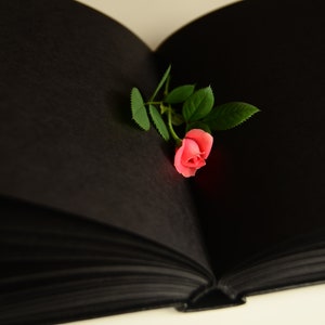 Thick black paper notebook, black page journal, blackout journal, hardcover sketchbook, goth planner, grimoire, eco-friendly gifts