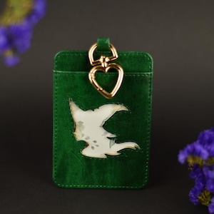 Cartera pequeña de bruja, tarjetero, monedero para pasaporte de identificación de mujer, tarjetero para tarjetas de crédito, billetera femenina, billetera delgada de cuero vegano