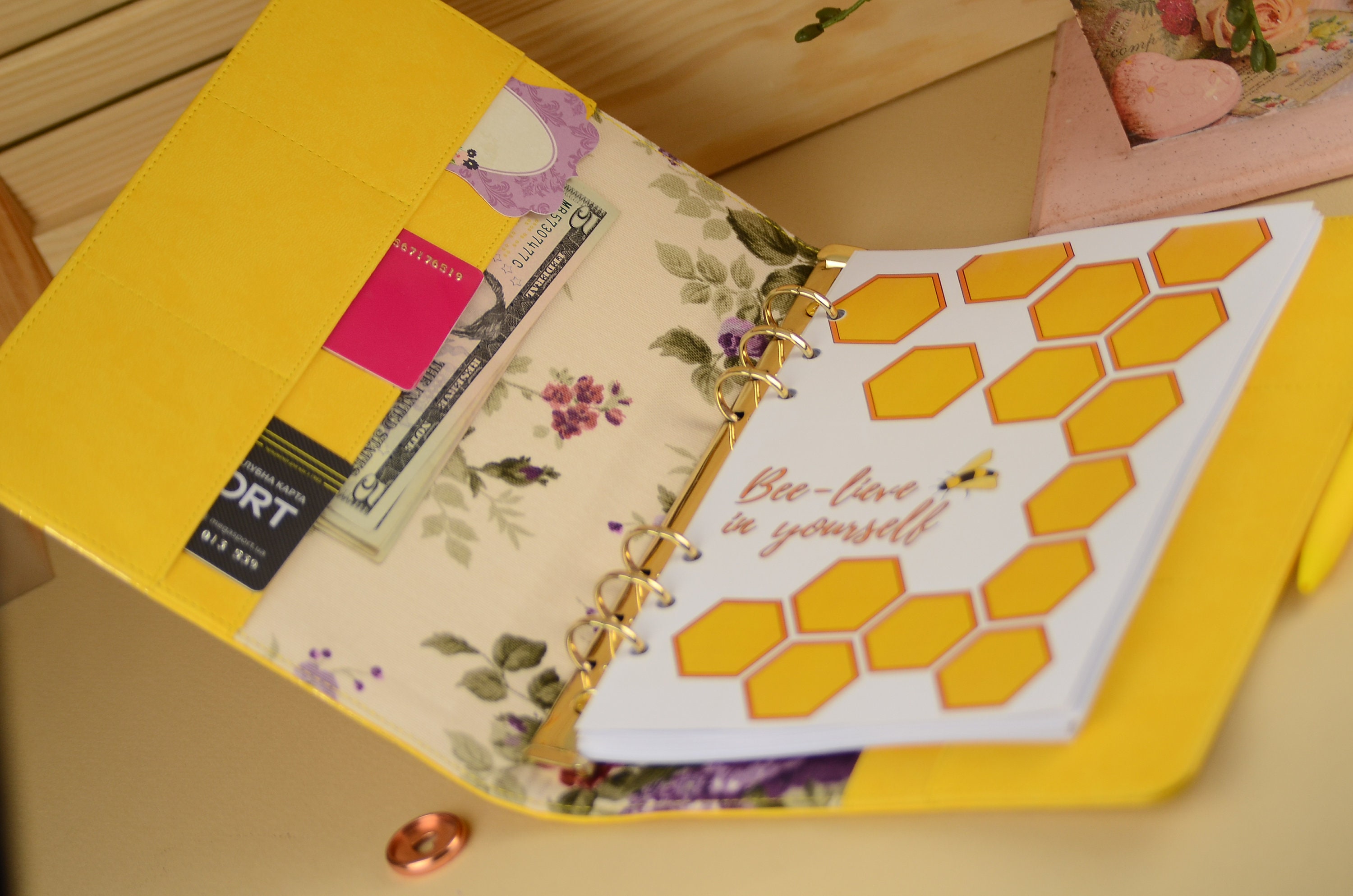 Honey cute planner cover refillable planner binder A5 Etsy