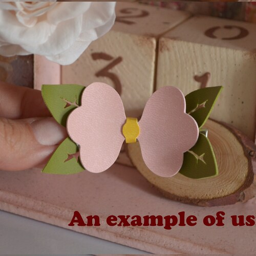 Fancy bow template SVG DXF PDF Flower bow template, cricut, Flower bow, girly bow, bow template svg bow svg cricut bow hair bow Faux leather