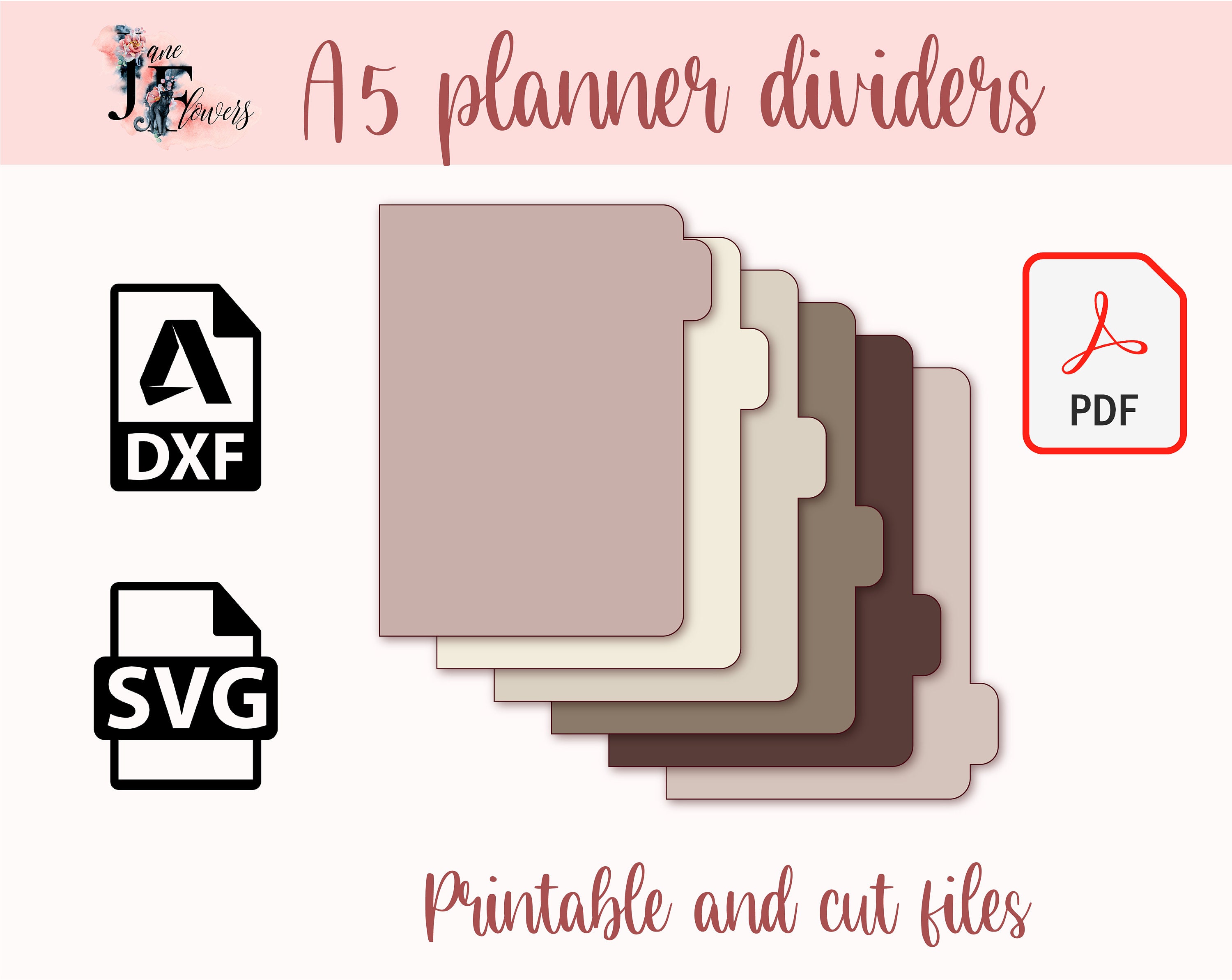 24 File Folder Die Cuts File Tab Paper Punch Divider Tabs Make Your Own  Embellishments 
