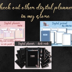 Witchy Planner, Undated Dark Mode Weekly Digital Planner for Ipad, Goth ...