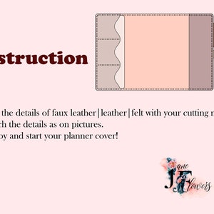 DIY Minimalist A5 Planer Cover, Kunstleder Journal Cover SVG, Planer Cover Muster, Discbound Notizbuch Cover Vorlage A5 Bild 2