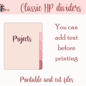 DIY Dividers for Classic Happy Planner, Divider Pages for Happy Planner ...