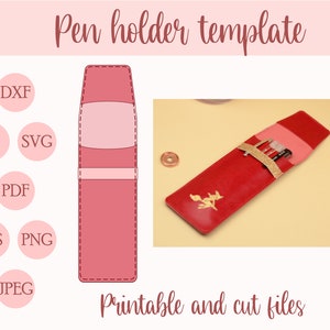 Niedliche Stifthalter Vorlage, Bleistift Muster, Filztasche, DIY Planer Accessoires, Stifttasche, Stiftetui, Stifttasche, Bleistiftbeutel