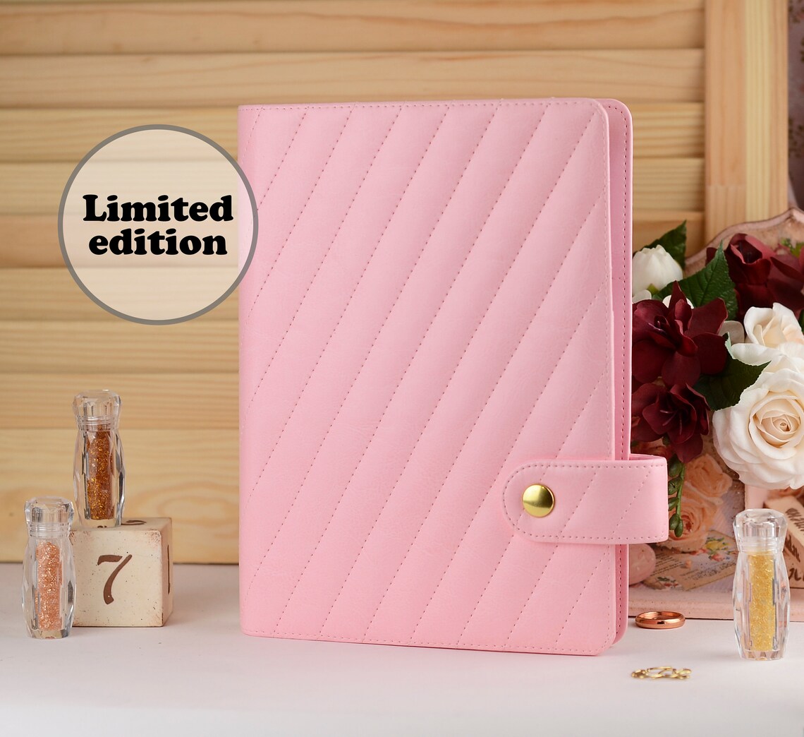 Pink quilted A5 planner cover weekly diary 2021 A5 planner Etsy