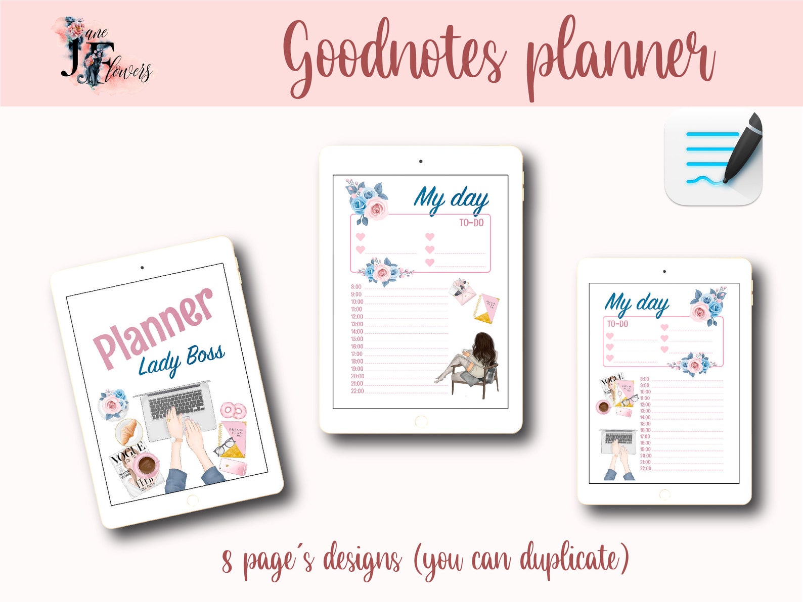 A5 Daily Planner Inserts Printables Undated Hourly Planner - Etsy