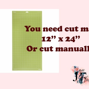 K&ouml;nnte beinhalten: Gr&uuml;ne, selbstheilende Schneidematte mit Gitterlinien. Der Text lautet "You need cut mat 12" x 24" Or cut manually".