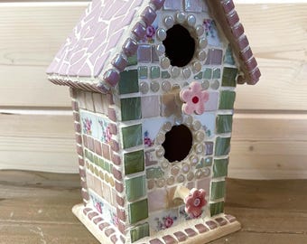 Mosaic birdhouse
