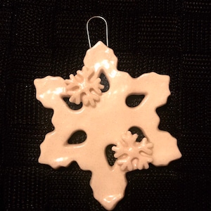 Snowflake Salt Dough Ornament