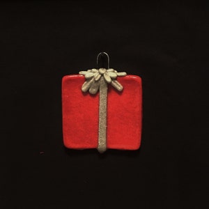 Salt Dough Present Ornament