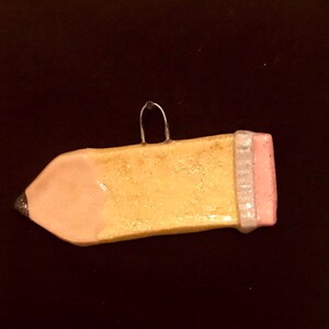 Salt Dough Pencil Ornament- great teacher gift