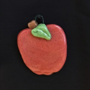 Salt Dough Apple Ornament
