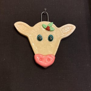 Salt Dough Cow Ornament