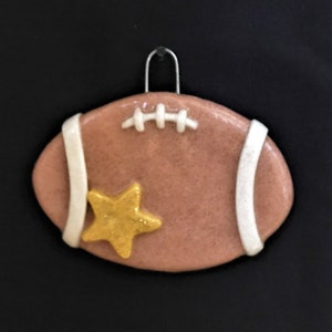 Salt Dough Football Ornament