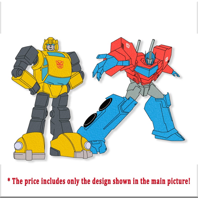 Fighting robot machine embroidery design digital embroidery  etsy