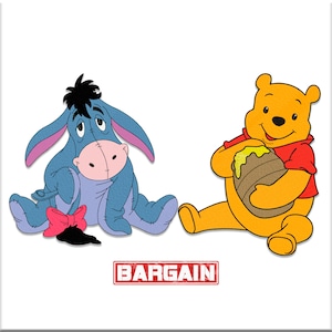 Donkey and Teddy Bear Embroidery machine design. Two digitized pattern. Digital Embroidery files pes vp3 jef hus dst exp xxx shv vip csd